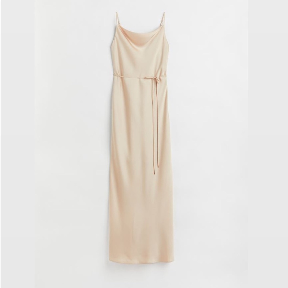 Champagne gold maxi party dress - BNWT